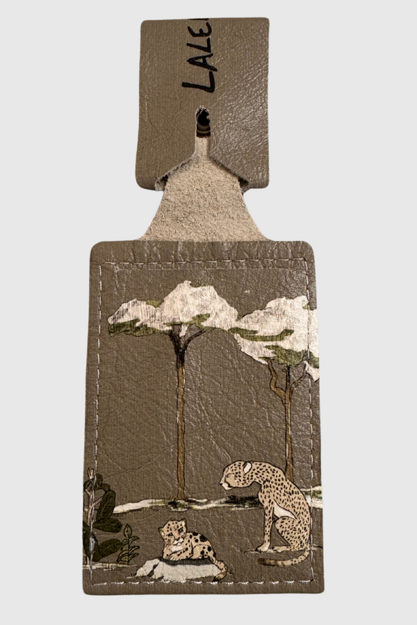 Cheetah Cub Luggage Tag