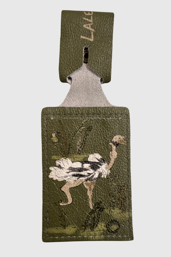 Ostrich Luggage Tag